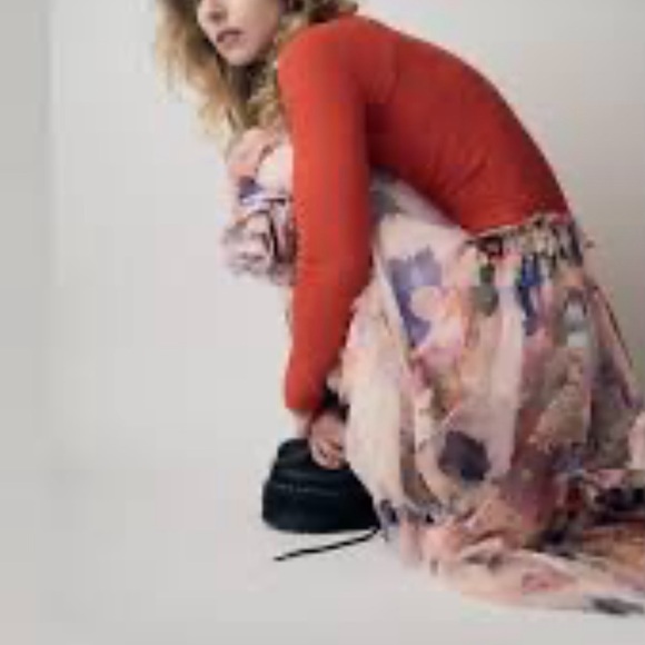 Maeve (Anthropologie) 3-D Tulle Mesh Skirt Sz M - Picture 13 of 16